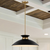 7.5 in. x 20 in. Pendant Fixture - Black Shade - Brass Finish Thumbnail