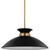 7.5 in. x 20 in. Pendant Fixture - Black Shade - Brass Finish Thumbnail
