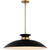 7.5 in. x 24 in. Pendant Fixture - Black Shade - Brass Finish Thumbnail