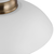 7 in. x 15 in. Pendant Fixture - White Shade - Brass Finish Thumbnail