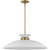 7.5 in. x 24 in. Pendant Fixture - White Shade - Brass Finish Thumbnail