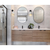6 in. Vanity Light Fixture - 1-Light - White Shade - Black Finish Thumbnail