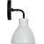6 in. Vanity Light Fixture - 1-Light - White Shade - Black Finish Thumbnail
