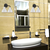 14 in. Vanity Light Fixture - 2-Light - White Shade - Black Finish Thumbnail