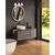 22 in. Vanity Light Fixture - 3-Light - White Shade - Black Finish Thumbnail