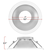 8 in. Reflector and Trim - Matte Silver Baffle with White Trim Thumbnail