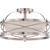 14 in. Semi-Flush Mount Ceiling Light Fixture - Opal Glass - Nickel Finish Thumbnail