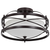 14 in. LED Semi-Flush Mount Ceiling Light Fixture - Opal Glass - Bronze Finish Thumbnail