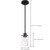 8.25 in. x 4.75 in. Pendant Fixture - Clear Glass - Black Finish Thumbnail