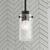 8.25 in. x 4.75 in. Pendant Fixture - Clear Glass - Black Finish Thumbnail