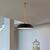 15 in. x 8 in. Pendant Fixture - Black Shade - Brass Finish Thumbnail