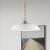 20 in. x 8 in. Pendant Fixture - White Shade - Brass Finish Thumbnail