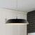 20 in. x 8 in. Pendant Fixture - Black Shade - Nickel Finish Thumbnail