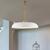 24 in. x 9 in. Pendant Fixture - White Shade - Brass Finish Thumbnail