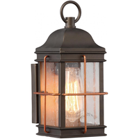 11 in. Outdoor Wall Sconce Fixture - Seeded Glass - Bronze Finish - Howell Collection - 240 Lumens - 60 Watt - 2700 Kelvin - Comes with (1) Incandescent Bulb - Medium Base - 120 Volt - Nuvo 60-5831