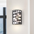 12 in. x 8 in. Wall Sconce Fixture - White Shade - Bronze Finish Thumbnail