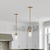 8.5 in. x 3.5 in. Pendant Fixture - Clear Glass - Brass Finish Thumbnail