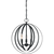 18 in. x 16 in. Pendant Chandelier Fixture - Black Finish Thumbnail