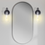 14 in. x 3.5 in. Wall Sconce Fixture - Clear Glass - Bronze Finish Thumbnail