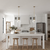 18 in. x 10 in. Pendant Fixture - Clear Glass - Brass Finish Thumbnail