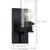 5 in. Vanity Light Fixture - 1-Light - Clear Glass - Black Finish Thumbnail