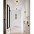 5 in. Semi-Flush Mount Ceiling Light Fixture - Black and Brass Finish Thumbnail