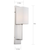 18 in. x 4.5 in. Wall Sconce Fixture - White Fabric Shade - Nickel Finish Thumbnail