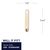 30 Watt - Vintage Antique Light Bulb - T9 Tubular Style Thumbnail