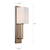 18 in. x 4.5 in. Wall Sconce Fixture - White Shade - Brass Finish Thumbnail