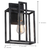 12 in. x 8 in. Wall Sconce Fixture - Up or Down Installation - Black and Nickel Finish Thumbnail