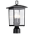 15 in. x 7.5 in. Post Top Fixture - Clear Glass - Black Finish Thumbnail