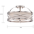 14 in. Semi-Flush Mount Ceiling Light Fixture - Opal Glass - Nickel Finish Thumbnail