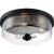 15 in. Flush Mount Ceiling Fixture - Clear Glass - Black Finish Thumbnail