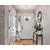 15 in. Flush Mount Ceiling Light Fixture - White Glass - Nickel Finish Thumbnail