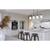 9 in. x 5 in. Pendant Fixture - Glass Shade - Bronze Finish Thumbnail