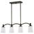 9 in. x 5 in. Pendant Fixture - Glass Shade - Bronze Finish Thumbnail