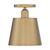 7 in. Semi-Flush Mount Ceiling Light Fixture - Brass Shade - Brass Finish Thumbnail