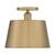 10 in. Semi-Flush Mount Ceiling Light Fixture - Brass Shade - Brass Finish Thumbnail