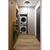 15 in. Flush Mount Ceiling Light Fixture - Clear Seeded Glass - Black Finish Thumbnail