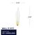 7 Watt - Clear - Bent Tip - Incandescent Petite Chandelier Bulb Thumbnail
