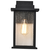 12.5 in. x 7.5 in. Outdoor Wall Sconce Fixture - Seeded Glass - Black Finish Thumbnail