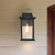 12.5 in. x 7.5 in. Outdoor Wall Sconce Fixture - Seeded Glass - Black Finish Thumbnail