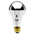 100 Watt - Silver Mirrored Bowl - Incandescent A21 Bulb Thumbnail