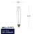 Natural Light - 4 Watt - 2200 Kelvin - LED Oversized Vintage Light Bulb - 15 in. x 3 in.  Thumbnail