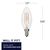 Natural Light - 350 Lumens - 4 Watt - 2700 Kelvin - LED Chandelier Bulb - 3.9 in. x 1.4 in.  Thumbnail