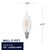 Natural Light - 350 Lumens - 4 Watt - 2700 Kelvin - LED Chandelier Bulb - 4.3 in. x 1.3 in. Thumbnail