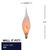 3 Watt - Silicone Tip Chandelier Bulb - Flicker Flame - 4.5 in. x 0.7 in. Thumbnail