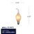 6 Watt - Frost - Flame Tip - Silicone Flame Chandelier Bulb - 4.3 in. x 0.8 in. Thumbnail