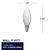 300 Lumens - 3 Watt - 2700 Kelvin - LED Chandelier Filament Bulb - 3.9 in. x 1.4 in. - Milky Finish Thumbnail