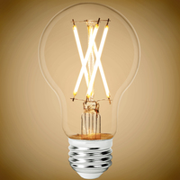 800 Lumens - 8.5 Watt - 3000 Kelvin - LED A19 Filament Bulb - Clear - 60 Watt Equal - Medium Base - 92 CRI - 120 Volt - PLT-13247